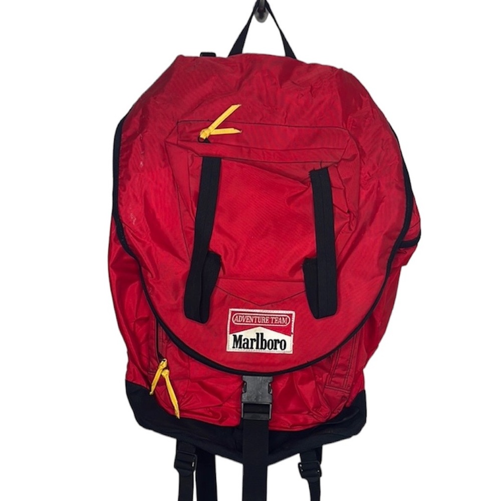 VTG Marlboro Adventure Team Red Large Backpacking Backpack Detachable Pack